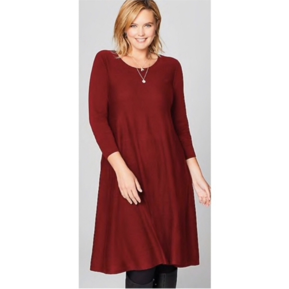 J. Jill Tiered Yak Hair Sweater Dress Size Medium NWT - Picture 2 of 8